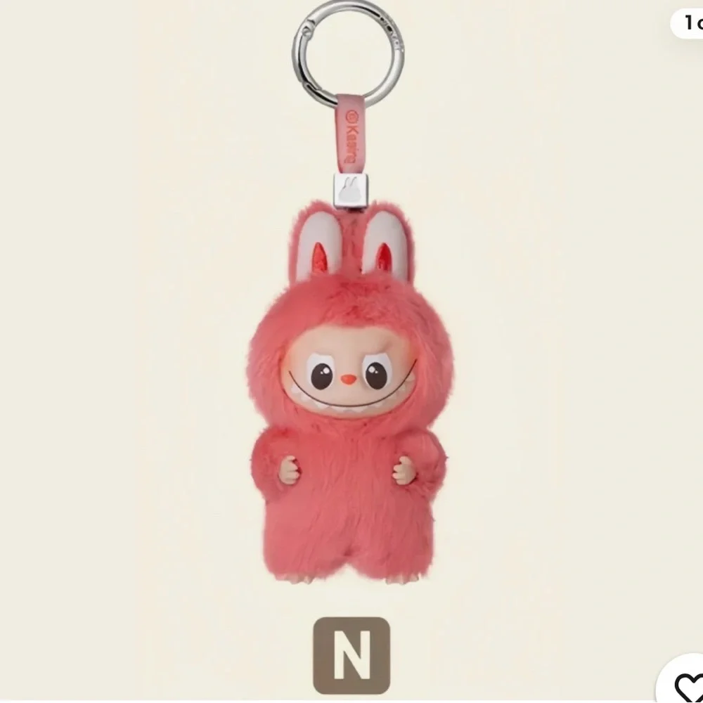 Letter N ‎ Pin For Love  Labubu pendant open box